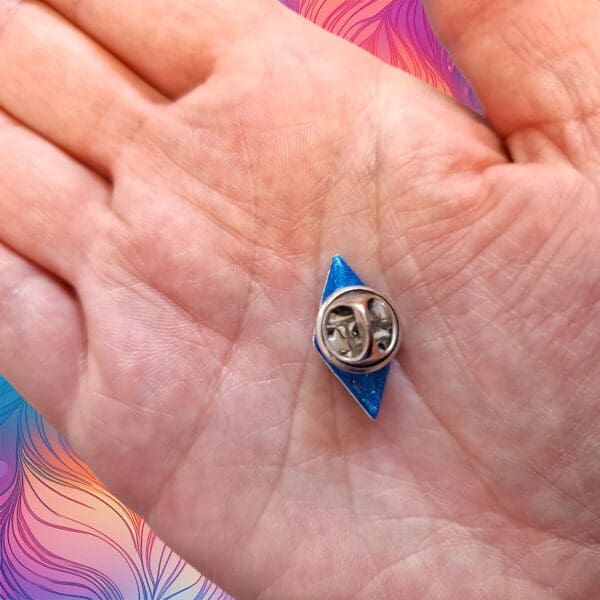 The Sims Blue Diamond - Pin Badge - Hand Back