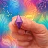 The Sims Purple Diamond - Pin Badge - Close Up