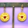 Jammie Dodger Earrings - Close Up Stand