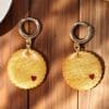 Jammie Dodger Earrings - Flatlay Table Back