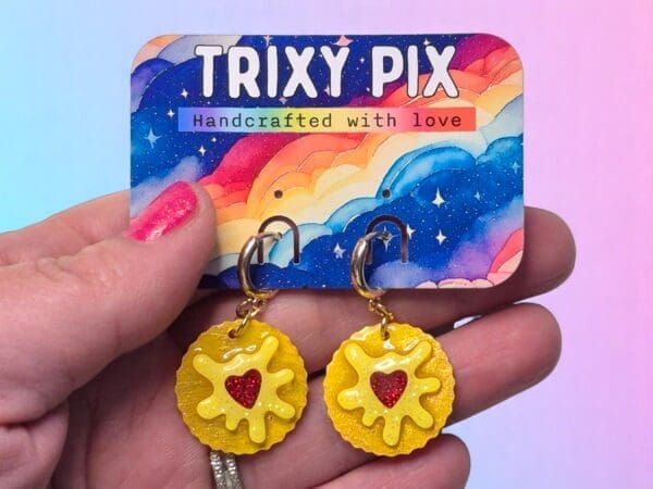 Jammie Dodger Earrings - Hand Gradient