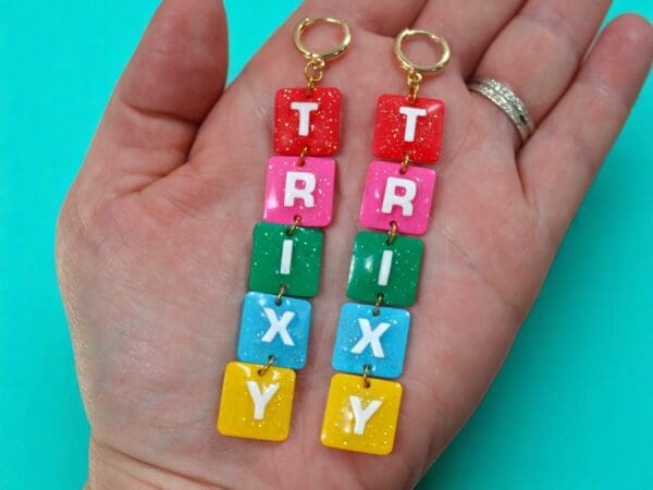 Custom Name Earrings - Hand