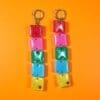 Custom Name Earrings - Orange