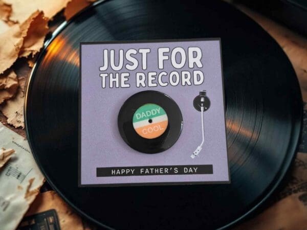 Vinyl Record Pin Badge