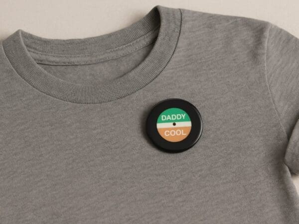 Vinyl Record Pin Badge - Tshirt