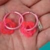 Flower Hoops Pink - Hand