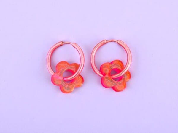 Flower Hoops Pink - Main