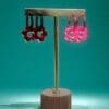 Flower Hoops Pink Red - Stand