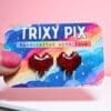Red Pixel Heart Earrings